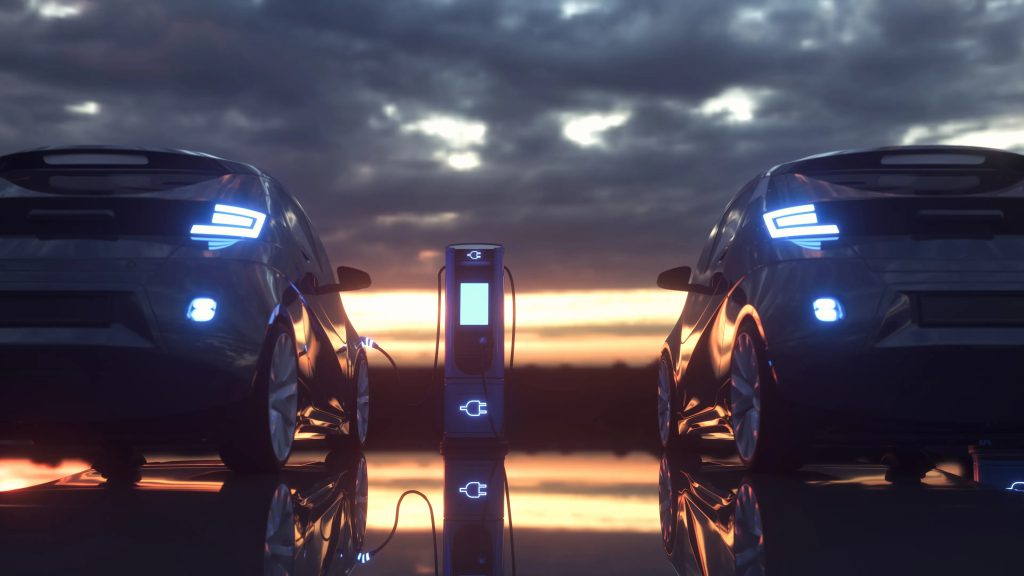 Electric Vehicle with charger
